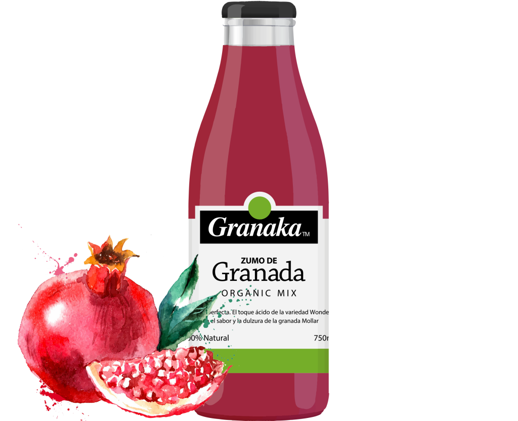 Zumo de granada organico 100 - organic pomegranate juice 100