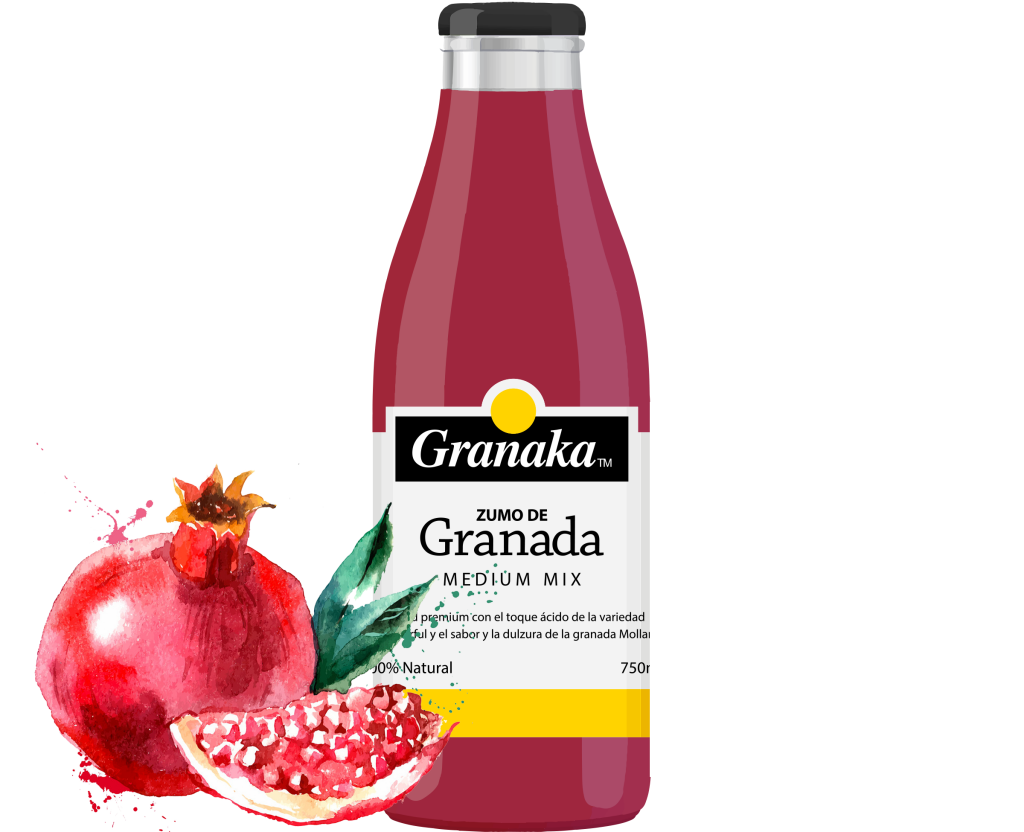 zumo de grandada 100 - pomegranate juice 100